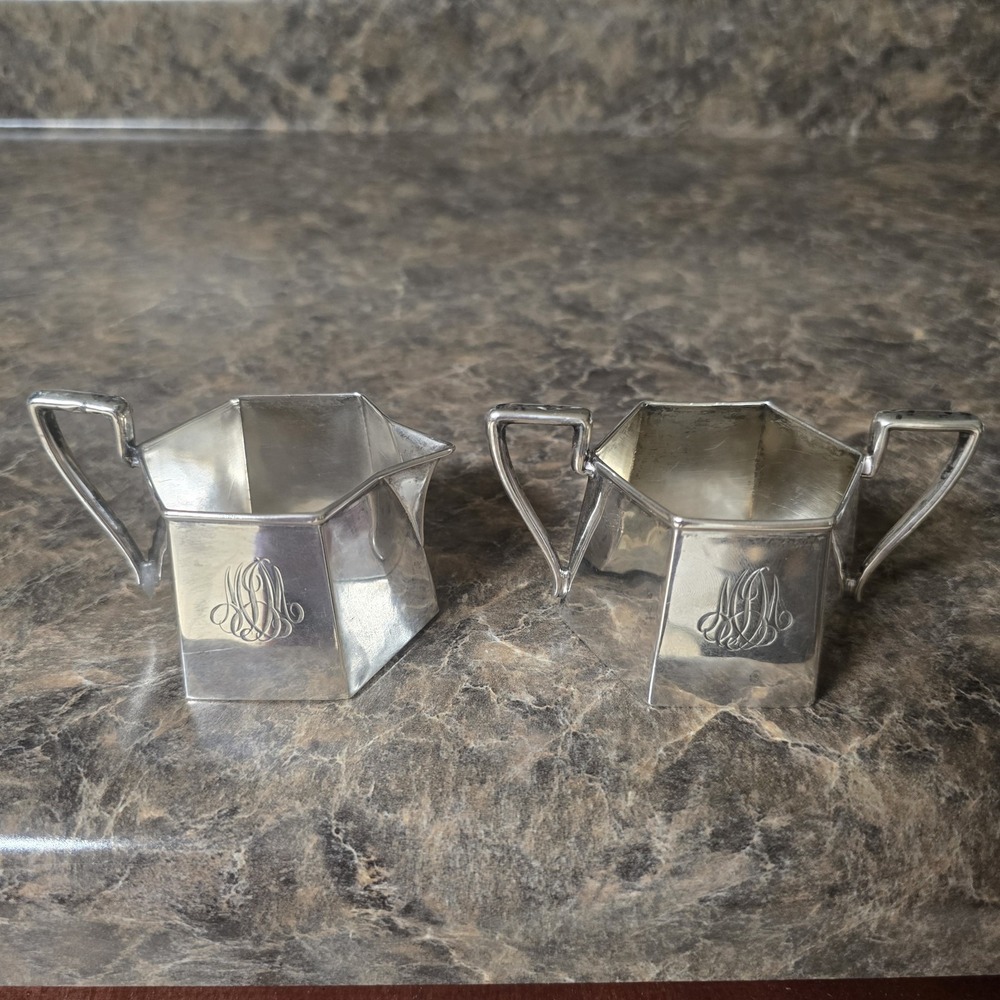 Webster‎ Co. Sterling Silver Cream & Sugar Set